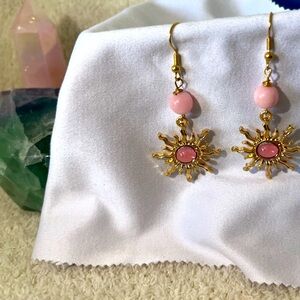 Sakura Pink Sun earrings